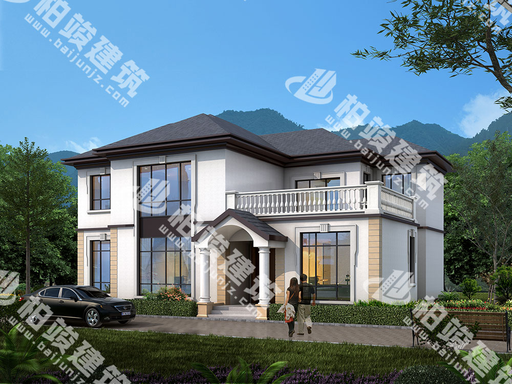 農(nóng)村二層樓房設(shè)計，簡歐風(fēng)格，外形清雅，戶型好