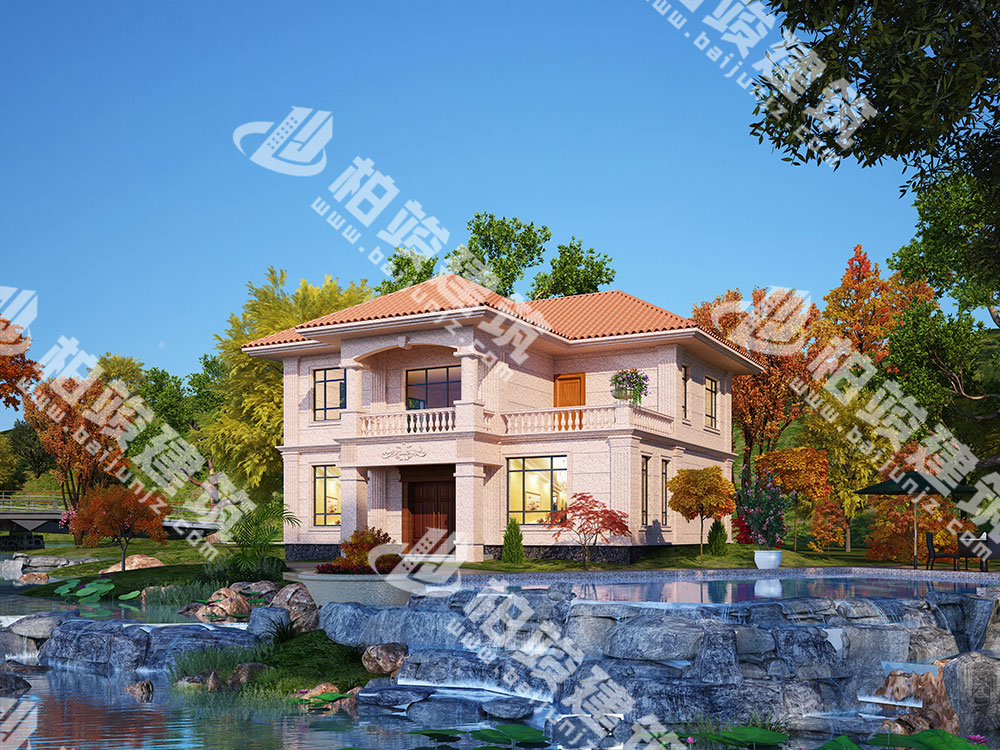 農(nóng)村二層樓房設(shè)計，簡歐風(fēng)格，框架結(jié)構(gòu)，造價低