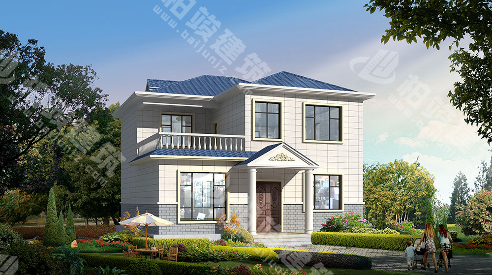 農(nóng)村二層樓房設(shè)計(jì)，戶型規(guī)劃緊湊合理，輕復(fù)古簡歐風(fēng)，美觀又實(shí)惠