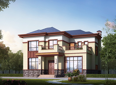 農(nóng)村自建房設(shè)計圖，二層小別墅，愿你有屋暖身，有人暖心！