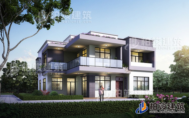 兩層現(xiàn)代別墅，村里蓋一棟，父母都為你自豪！
