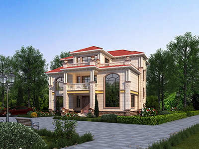 自建房設(shè)計(jì)圖，三層歐式小別墅，豪華大氣，看過(guò)的都說(shuō)好！