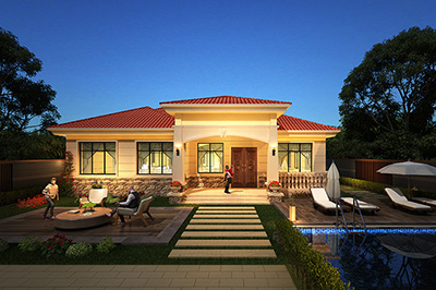 農(nóng)村一層平房設(shè)計(jì)圖，簡(jiǎn)單實(shí)用，造價(jià)便宜！