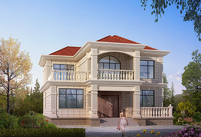 農(nóng)村二層自建別墅，自帶大露臺(tái)，人見人愛。