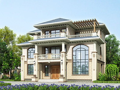 農村三層別墅設計圖，逆天別墅，一個大家族都住的下！