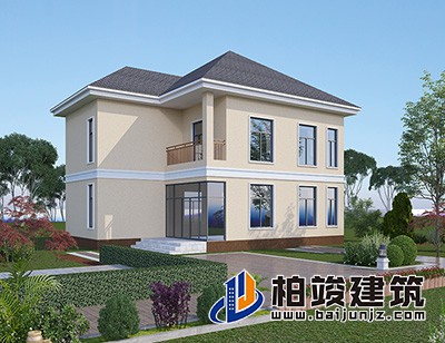 這是一種非常適合農(nóng)村自建的別墅設(shè)計，造價便宜，經(jīng)濟(jì)實惠。