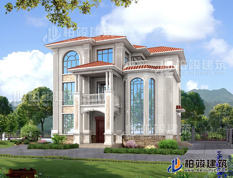 農(nóng)村住宅設(shè)計(jì)圖，長(zhǎng)沙楊老板建大別墅，周?chē)姆孔右粚?duì)比都要羨慕。