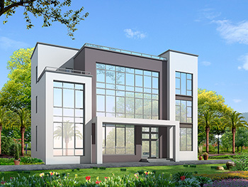 19X12米自建鄉(xiāng)村三層別墅圖，超大露臺(tái)非常給力