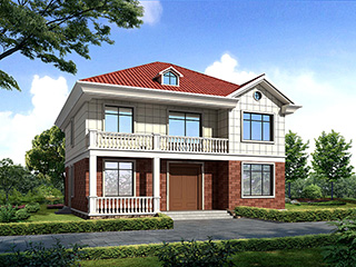 發(fā)現老家生活比城市更舒服，二層歐式別墅施工圖。