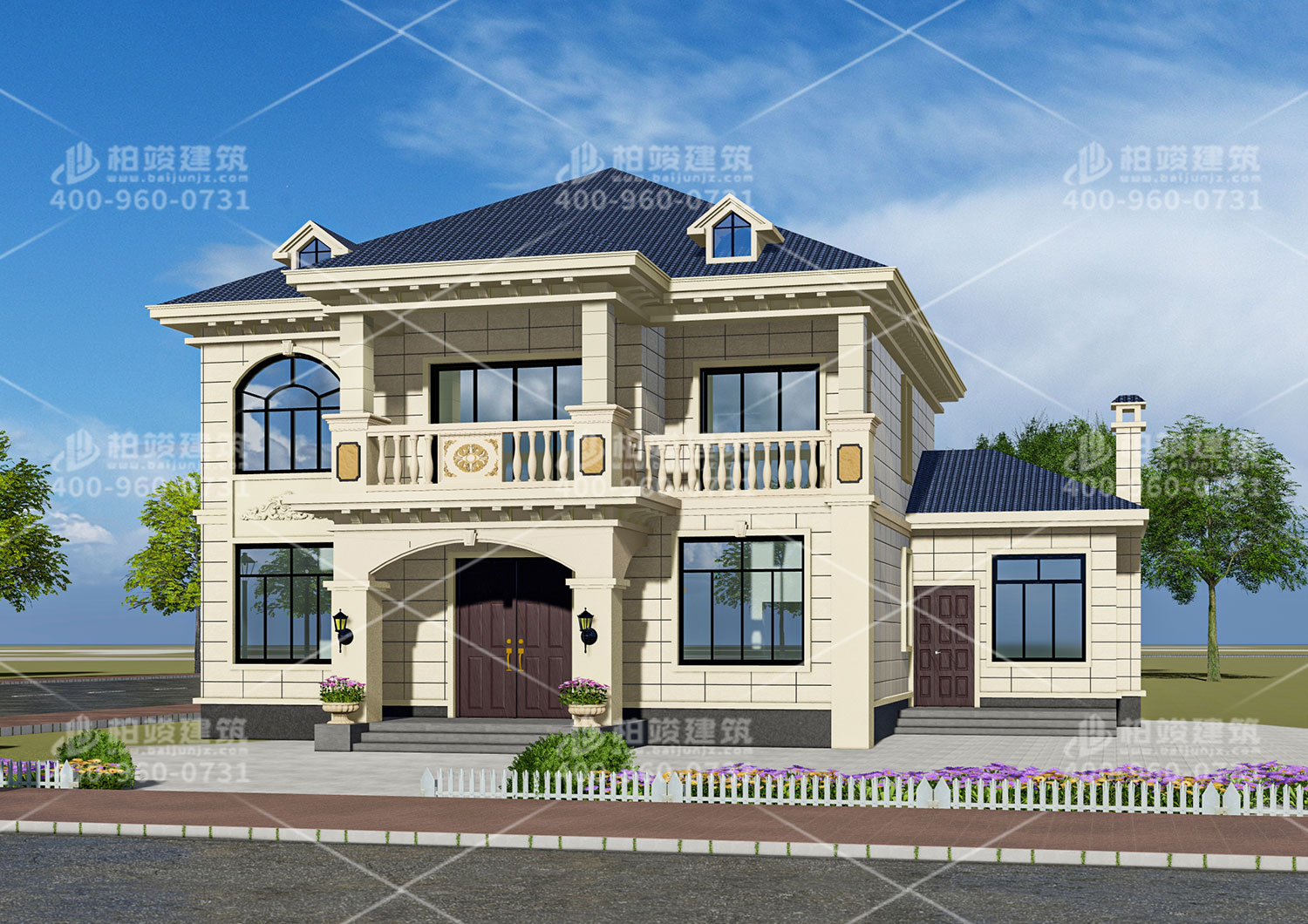 百搭型別墅設(shè)計圖及效果圖。