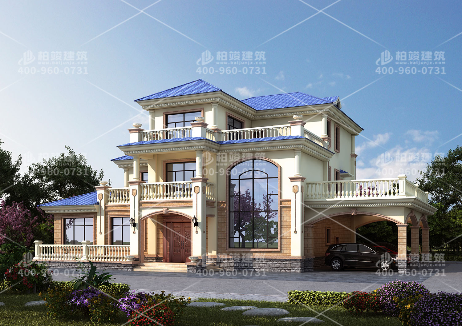 冬季施工鄉(xiāng)村二層住宅的區(qū)別。