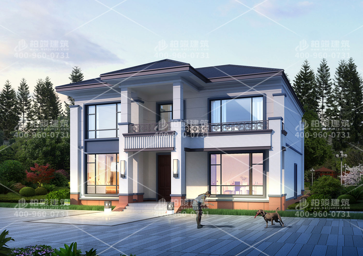 空間十足的別墅設(shè)計(jì)效果圖。