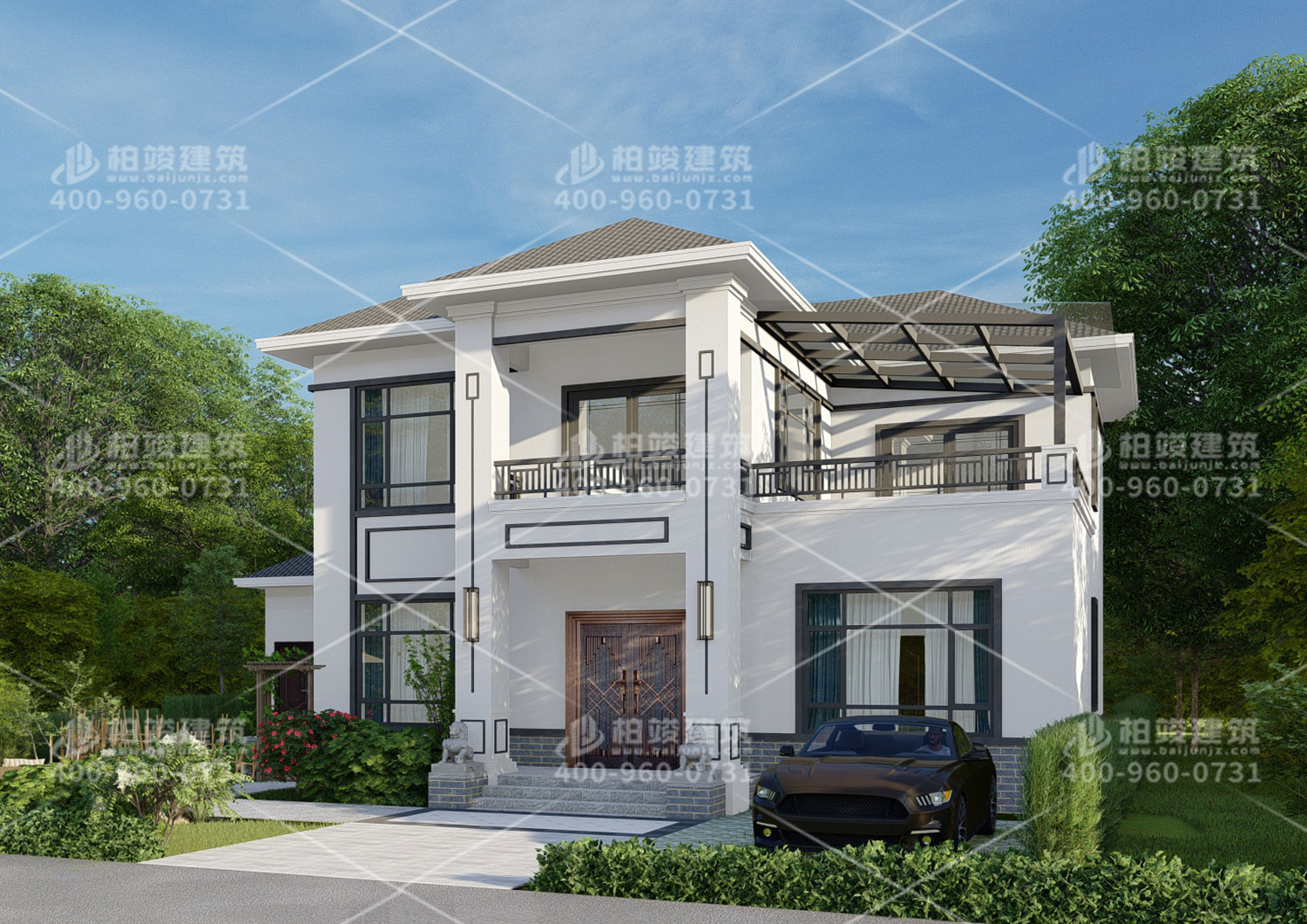 新農(nóng)村別墅設(shè)計(jì)圖一層，歐式風(fēng)格。