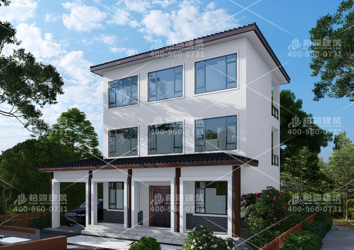 農(nóng)村二層小別墅設(shè)計(jì)圖，實(shí)用就選二層別墅。