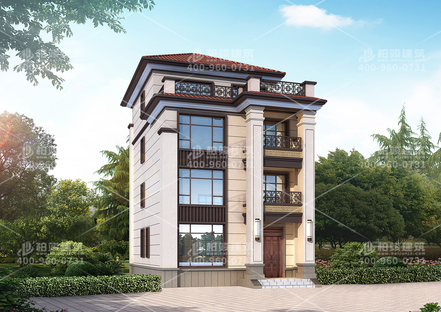 建筑設(shè)計(jì)效果圖，別墅平民價(jià)格。