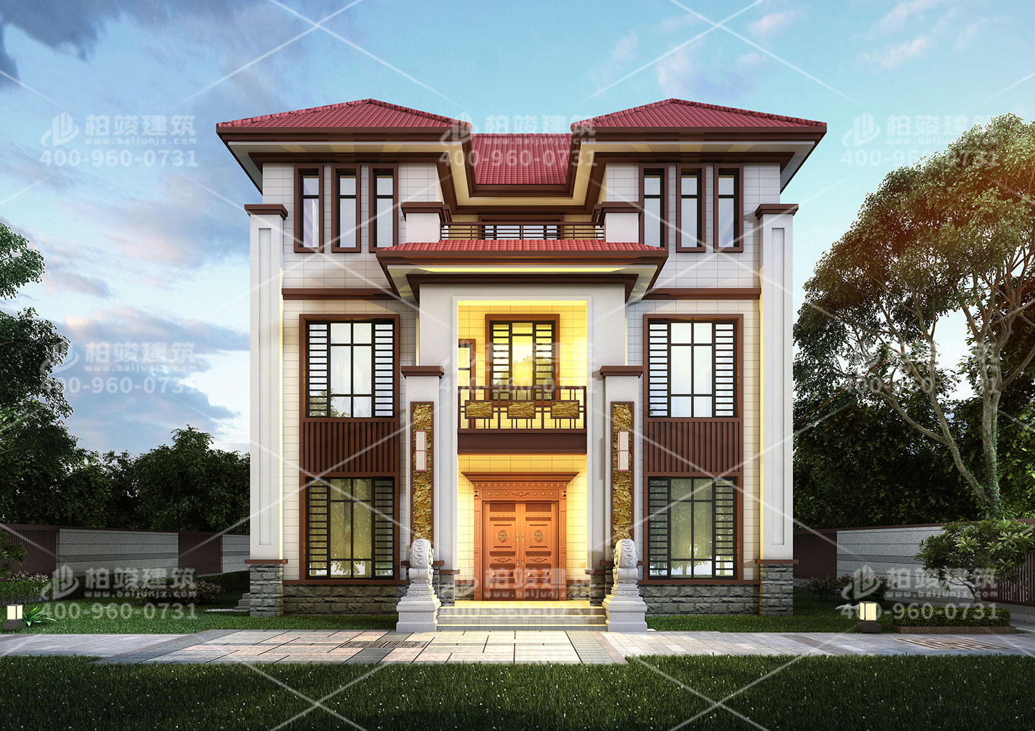 農(nóng)村房屋設(shè)計(jì)效果圖大全，樸實(shí)自建房。