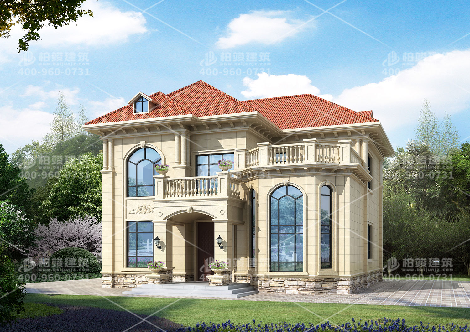 農(nóng)村五間三層別墅設(shè)計圖，內(nèi)部布局實用