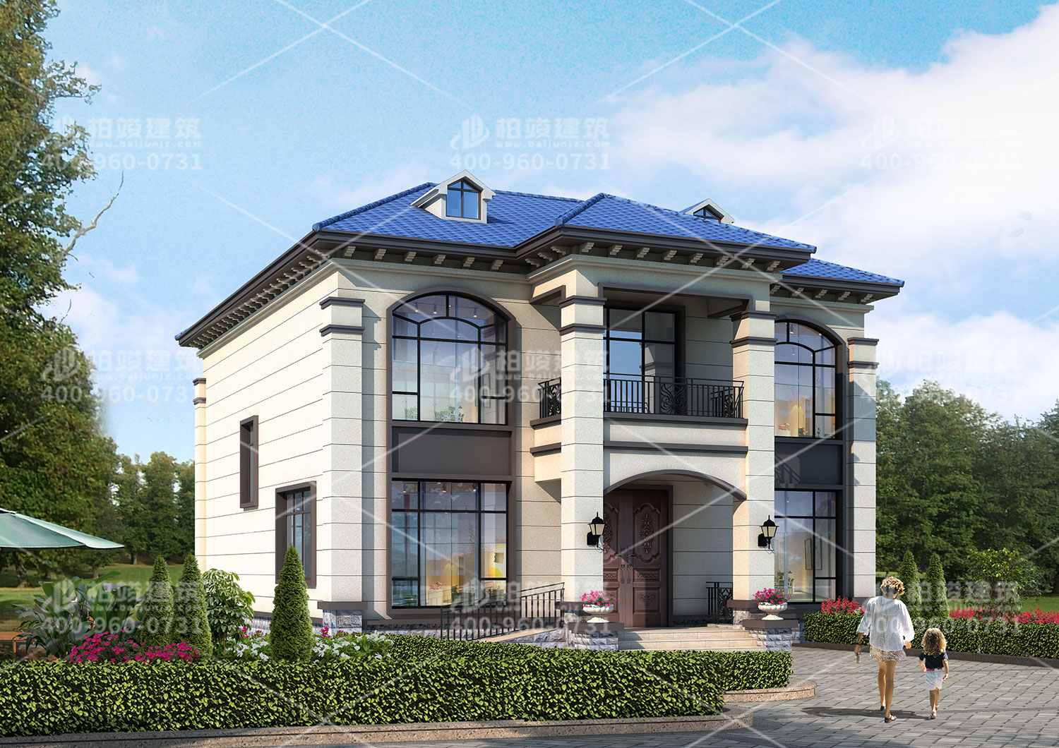 農(nóng)村二層中式風格設計，帶老虎窗空間通透。