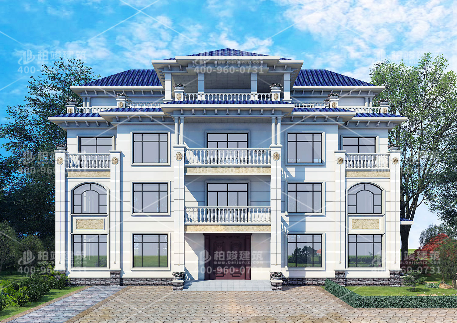 四層超級(jí)豪華別墅，建筑好全村羨慕。