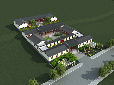 農(nóng)村四合院房屋設(shè)計(jì)圖，居家的好房子