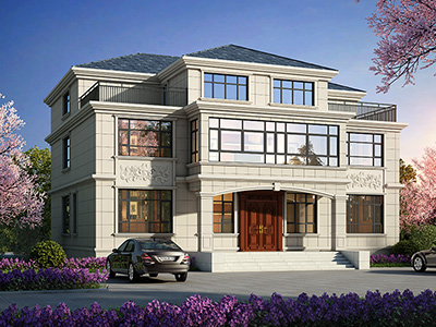 農(nóng)村三層別墅設(shè)計圖，占地260平米。