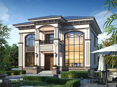 鄉(xiāng)村二層小別墅設(shè)計(jì)圖，cad全套圖紙。