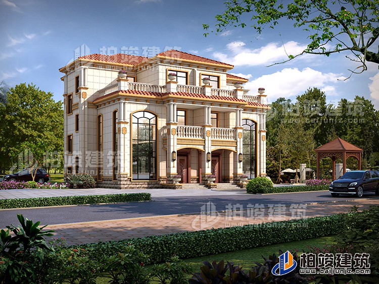 三層歐式別墅設計圖紙全套