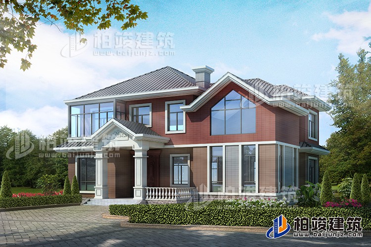 二層別墅設(shè)計(jì)圖，造價(jià)實(shí)惠。