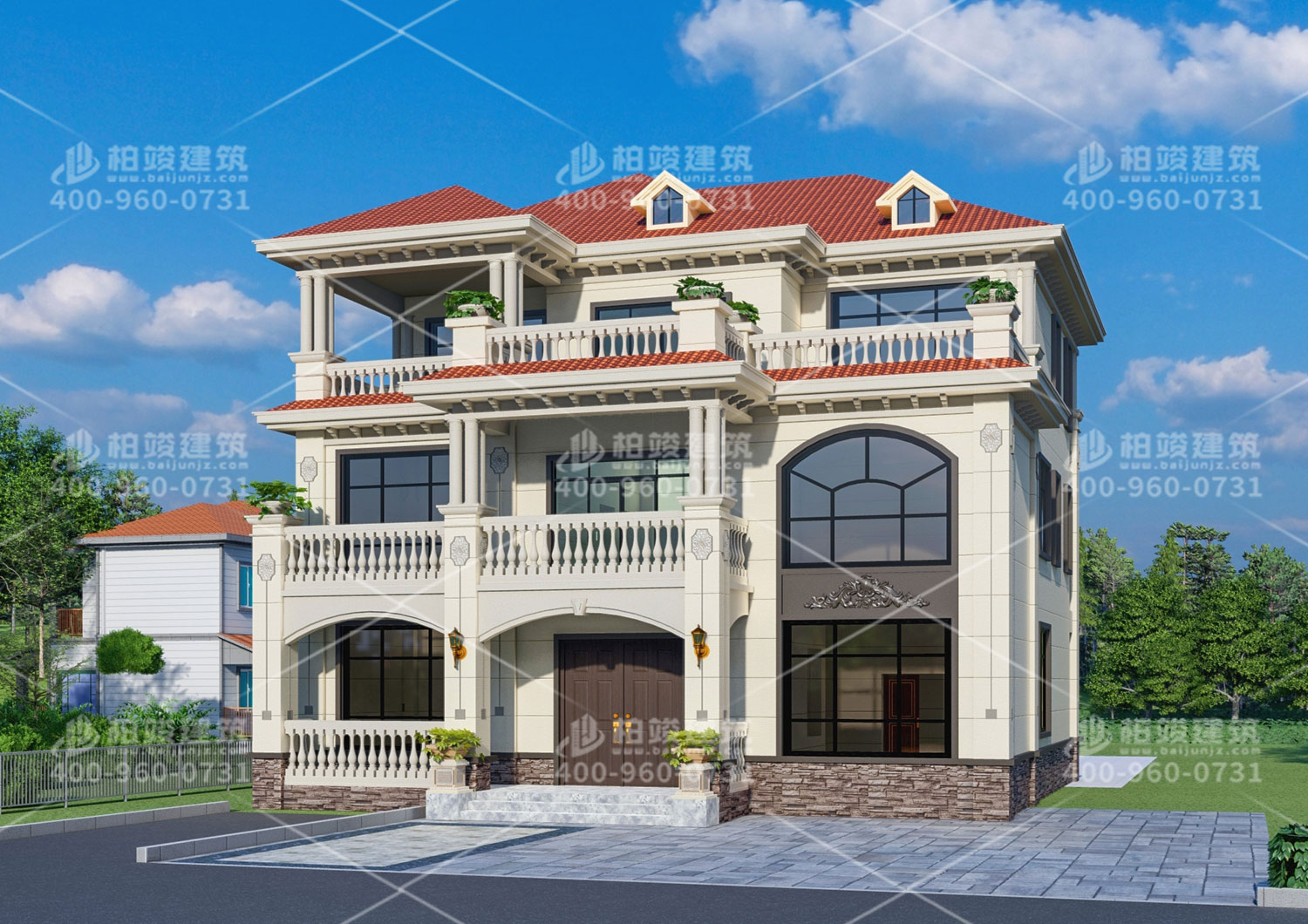 新華陳總定制三層歐式風(fēng)格大別墅！