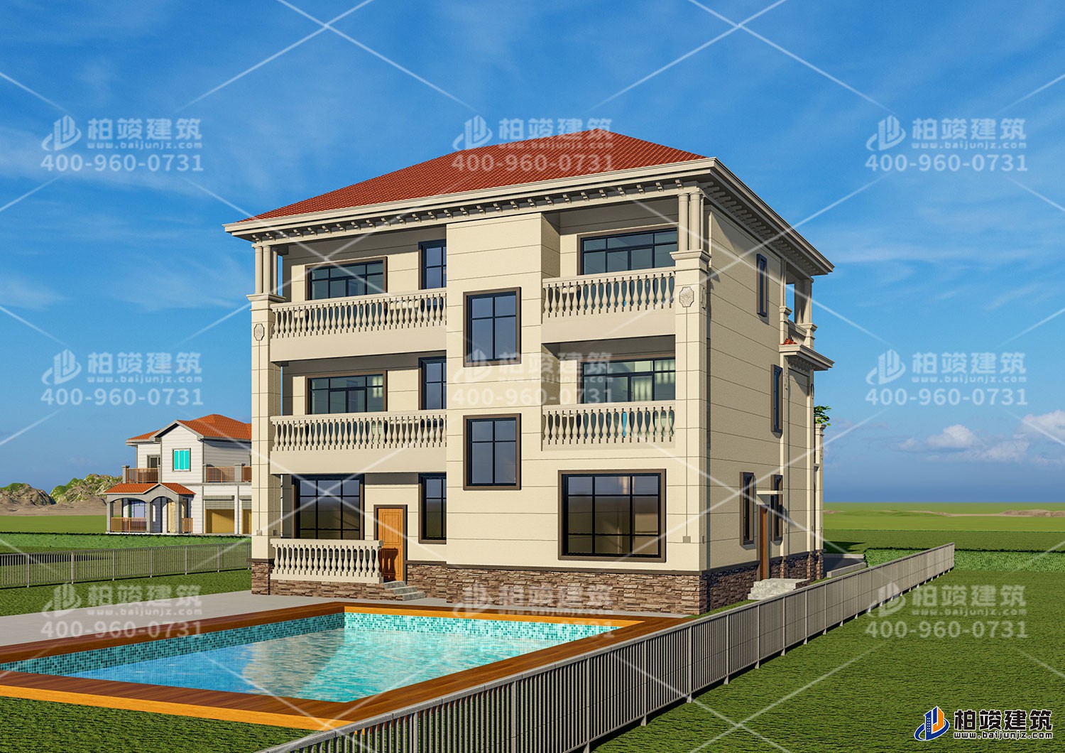 新華陳總定制三層歐式風(fēng)格大別墅！