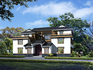 豪華新中式四合院別墅設(shè)計(jì)圖、施工圖 造價(jià)40萬(wàn)