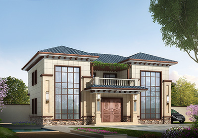 二層新農(nóng)村170平方米小雙拼房屋設(shè)計圖紙，全套施工圖及效果圖