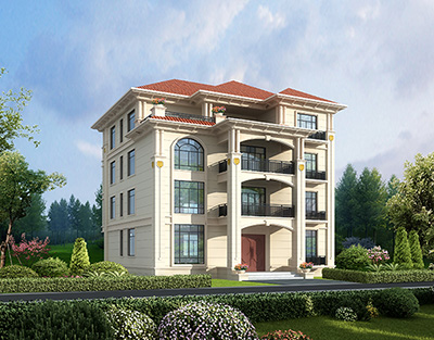 四層樓房設(shè)計(jì)圖農(nóng)村 全套施工圖BZ418-簡(jiǎn)歐風(fēng)格