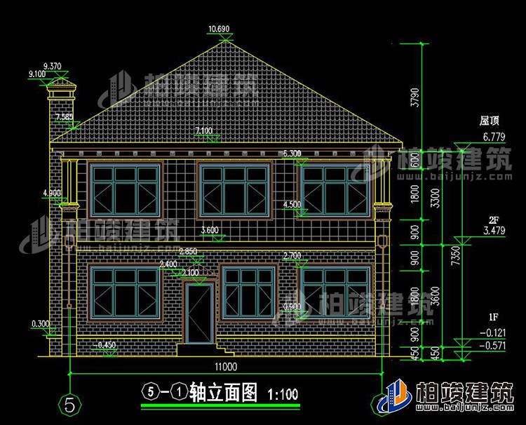 農(nóng)村二層別墅圖片大全 新款BZ2563-簡(jiǎn)歐風(fēng)格